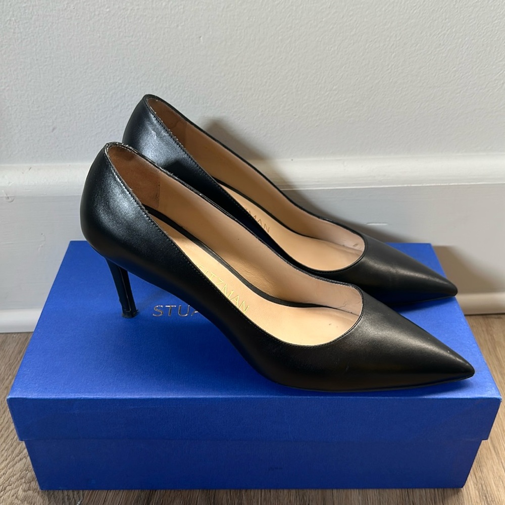 Stuart Weitzman Linsi 75 Pump Black 8.5